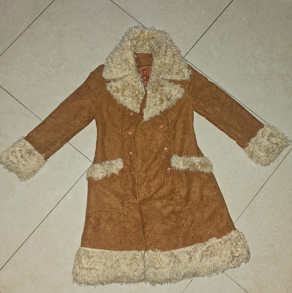 Vintage sherpa #1970s jacket sz small daisy jones and the six aka Stevie Nicks ?